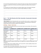 Mixtures, Solutions, & Solubility Bell Ringers & Exit Tickets sample page