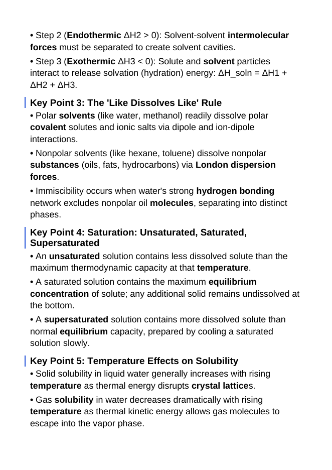 Mixtures, Solutions, & Solubility Guided Notes sample page