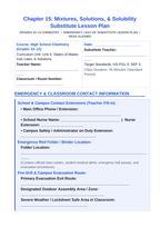 Mixtures, Solutions, & Solubility Substitute Lesson Plan sample page