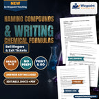 Naming Compounds & Writing Chemical Formulas Bell Ringers & Exit Tickets cover