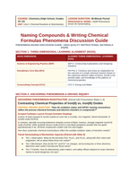 Naming Compounds & Writing Chemical Formulas Phenomena-Based Lesson: Contrasting Chemical Properties of Iron(II) vs. Iron(III) Oxides Teacher Discussion Guide sample page