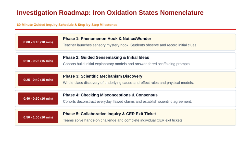 Naming Compounds & Writing Chemical Formulas Scaffolded Phenomena-Based Lesson: Contrasting Chemical Properties of Iron(II) vs. Iron(III) Oxides Presentation sample page