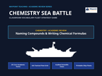 Naming Compounds & Writing Chemical Formulas Sea Battle Review Game sample page