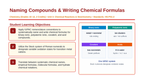 Naming Compounds & Writing Chemical Formulas Slide Show Presentation sample page