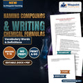 Naming Compounds & Writing Chemical Formulas Vocabulary Words & Definitions cover
