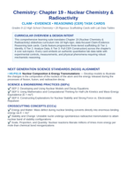 Nuclear Chemistry & Radioactivity CER Task Cards sample page