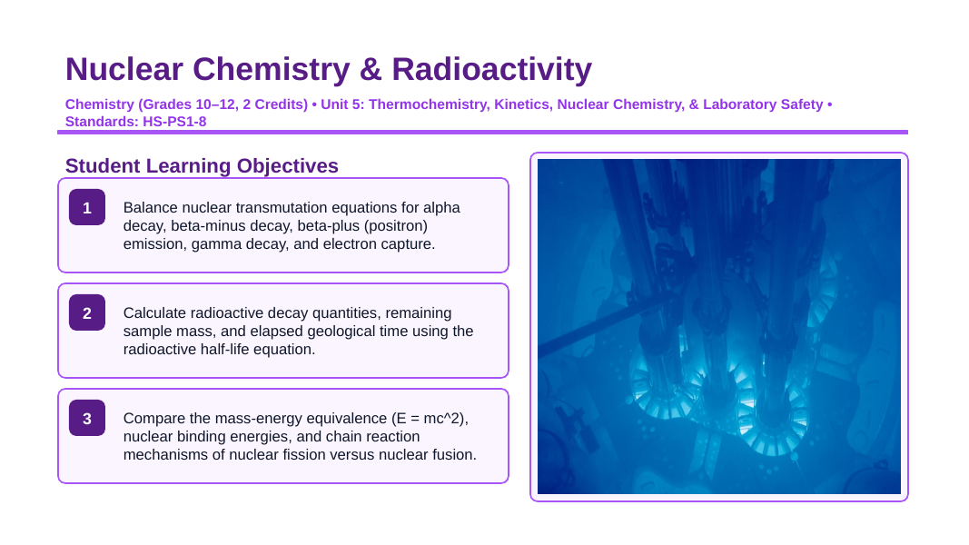 Nuclear Chemistry & Radioactivity Slide Show Presentation sample page