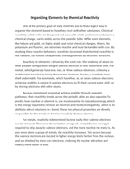 Organizing Elements by Chemical Reactivity Reading Worksheet sample page