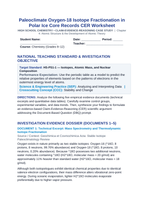 Paleoclimate Oxygen-18 Isotope Fractionation in Polar Ice Core Records CER Phenomena Worksheet sample page
