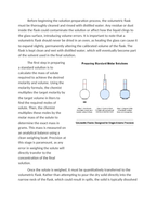 Preparing Standard Molar Solutions using Volumetric Flasks Reading Worksheet sample page
