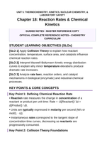 Reaction Rates & Chemical Kinetics Guided Notes sample page
