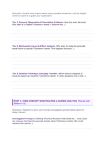 Reaction Rates & Chemical Kinetics Scaffolded Phenomena-Based Lesson: Potassium Iodide Catalyzed Elephant Toothpaste Foam Eruption Student Response Sheet sample page
