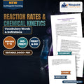 Reaction Rates & Chemical Kinetics Vocabulary Words & Definitions cover