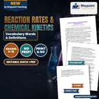 Reaction Rates & Chemical Kinetics Vocabulary Words & Definitions cover