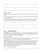 States of Matter & Intermolecular Forces Bell Ringers & Exit Tickets sample page
