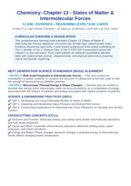 States of Matter & Intermolecular Forces CER Task Cards sample page