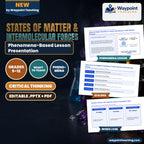 States of Matter & Intermolecular Forces Phenomena-Based Lesson: Spherical Water Beading vs. Hexane Spreading on Hydrophobic Surfaces Presentation cover