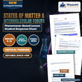 States of Matter & Intermolecular Forces Phenomena-Based Lesson: Spherical Water Beading vs. Hexane Spreading on Hydrophobic Surfaces Student Response Sheet cover
