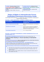 States of Matter & Intermolecular Forces Scaffolded Phenomena-Based Lesson: Spherical Water Beading vs. Hexane Spreading on Hydrophobic Surfaces Teacher Discussion Guide sample page