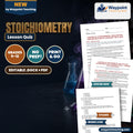 Stoichiometry: Mole Ratios, Limiting Reactants, & Percent Yield Lesson Quiz cover