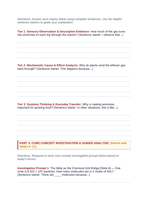 Stoichiometry: Mole Ratios, Limiting Reactants, & Percent Yield Scaffolded Phenomena-Based Lesson: The Industrial Haber-Bosch Ammonia Synthesis and Percent Yield Student Response Sheet sample page