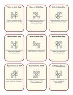 Stoichiometry: Mole Ratios, Limiting Reactants, & Percent Yield Tic-Tac-Toe Review Game sample page