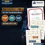 Stoichiometry: Mole Ratios, Limiting Reactants, & Percent Yield Tic-Tac-Toe Review Game cover