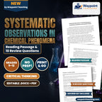 Systematic Observations in Chemical Phenomena Reading Worksheet cover