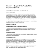 The Periodic Table: Organization & Trends Model Response & Scoring Guide sample page