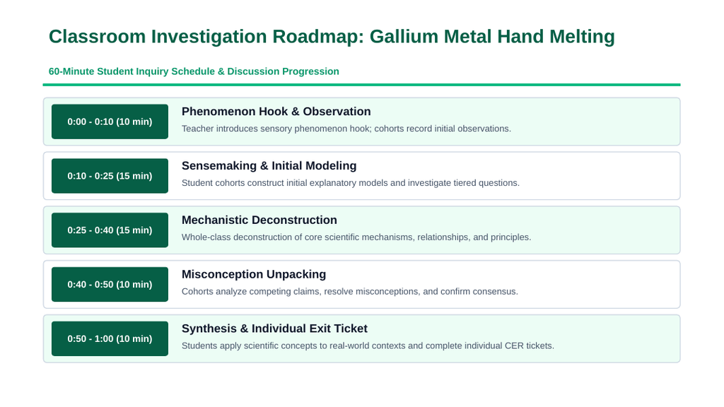 The Periodic Table: Organization & Trends Phenomena-Based Lesson: Gallium Metal Spontaneously Melting in the Palm of a Hand Presentation sample page