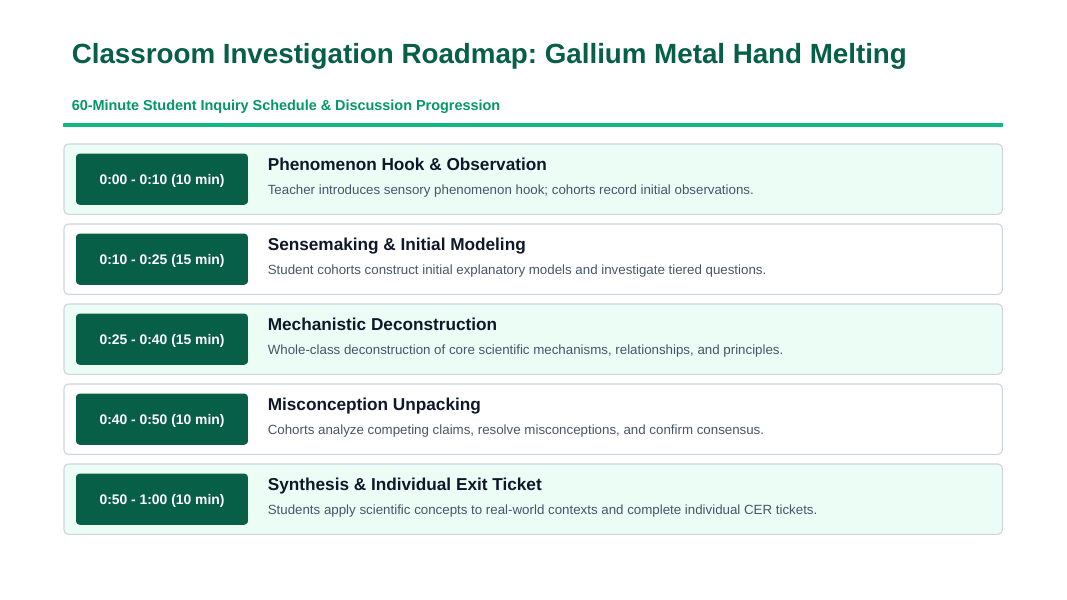 The Periodic Table: Organization & Trends Phenomena-Based Lesson: Gallium Metal Spontaneously Melting in the Palm of a Hand Presentation sample page