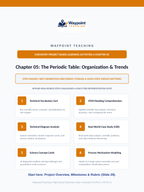 The Periodic Table: Organization & Trends Project-Based Learning Activity sample page