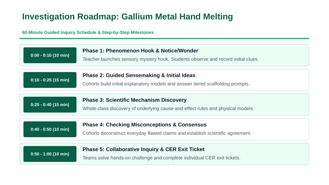 The Periodic Table: Organization & Trends Scaffolded Phenomena-Based Lesson: Gallium Metal Spontaneously Melting in the Palm of a Hand Presentation sample page