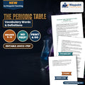 The Periodic Table: Organization & Trends Vocabulary Words & Definitions cover