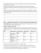 Thermochemistry & Heat of Reaction Bell Ringers & Exit Tickets sample page