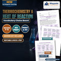 Thermochemistry & Heat of Reaction Vocabulary Choice Board cover