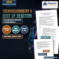 Thermochemistry & Heat of Reaction Vocabulary Words & Definitions cover