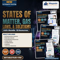 HS Chemistry Unit 4: States of Matter, Gas Laws, & Solutions Bundle cover