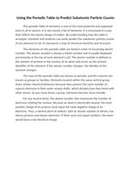 Using the Periodic Table to Predict Subatomic Particle Counts Reading Worksheet sample page