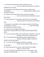 Acids, Bases, & pH Fill-in-the-Blank Vocabulary Worksheet sample page