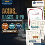 Acids, Bases, & pH Tic-Tac-Toe Review Game cover