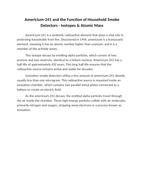 Americium-241 and the Function of Household Smoke Detectors Reading Worksheet sample page
