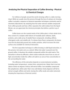 Analyzing the Physical Separation of Coffee Brewing Reading Worksheet sample page