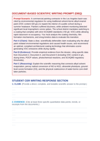 Architectural Coatings Chemistry: Acrylic Latex Film Coalescence, Crosslinking, and VOC Emission Mitigation CER Phenomena Worksheet sample page
