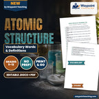 Atomic Structure Vocabulary Words & Definitions cover