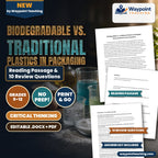 Biodegradable vs. Traditional Plastics in Packaging Reading Worksheet cover