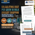 Calculating Cost per Gram in Bulk Grocery Shopping Reading Worksheet cover
