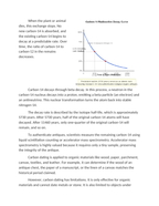 Carbon Dating in the Authentication of Antiques Reading Worksheet sample page