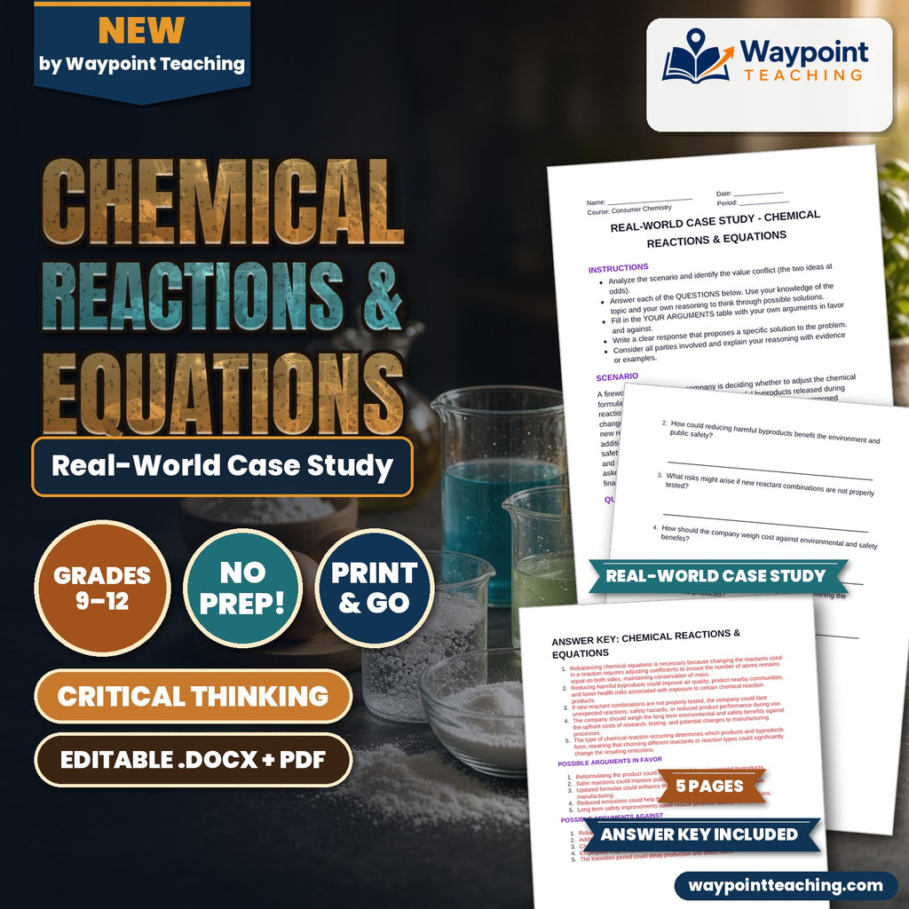 Chemical Reactions & Equations Real-World Case Study cover