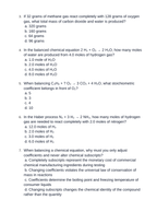 Chemical Reactions & Equations Unit Test sample page